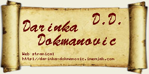 Darinka Dokmanović vizit kartica